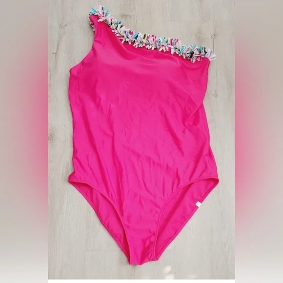 Summersalt Pink Confetti Sidestroke Swimsuit - Picture 1 of 4